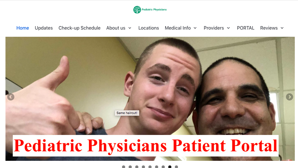 Pediatric Physicians Patient Portal