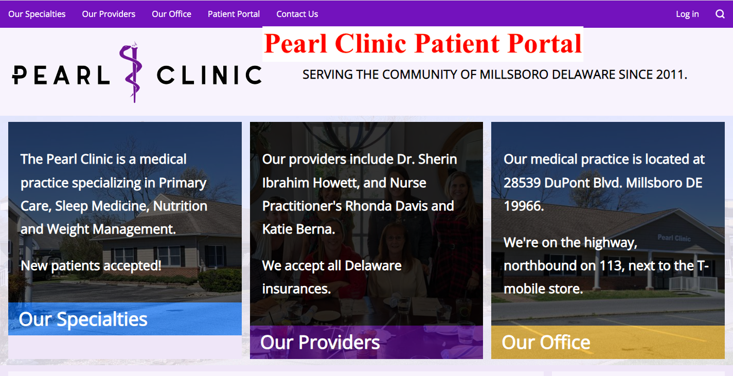 Pearl Clinic Patient Portal