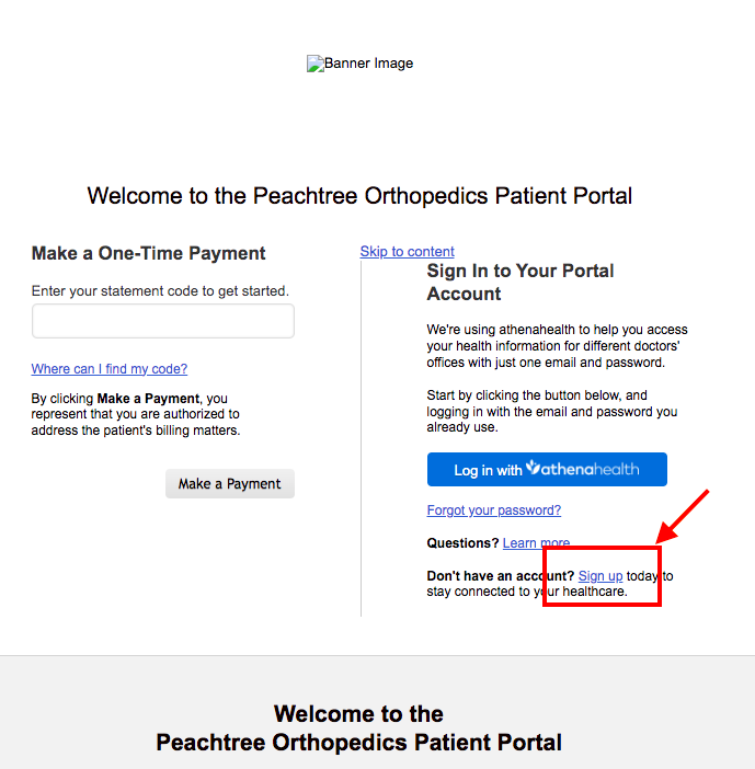 Peachtree Orthopedic Clinic Patient Portal