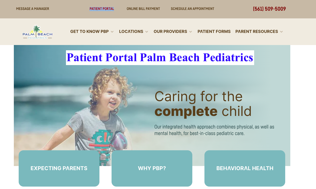 patient portal palm beach pediatrics