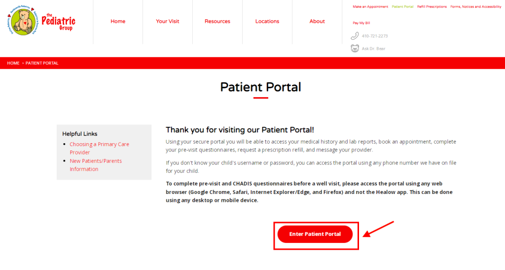 Patient Portal Pediatric
