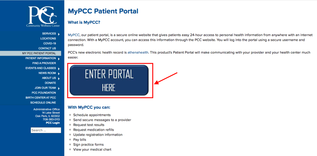 Patient Portal PCC