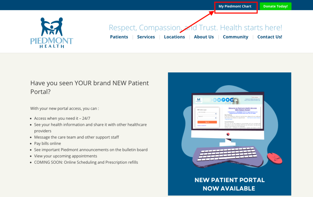 Piedmont Cardiology Patient Portal