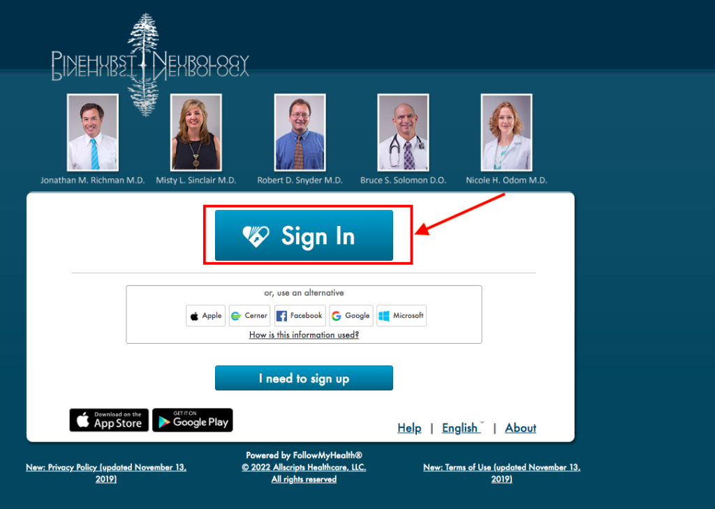 Pinehurst Neurology Patient Portal