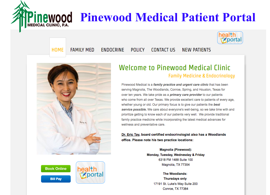 Pinewood Medical Patient Portal