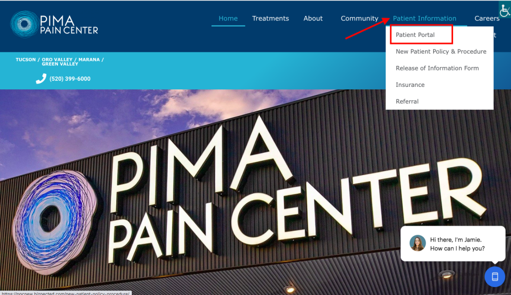 Pima Pain Center Patient Portal