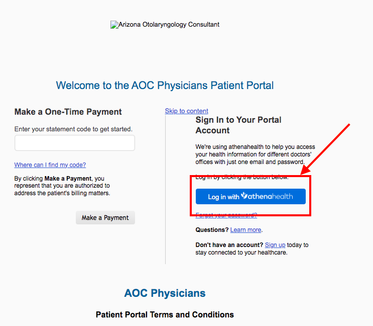 AOC Physicians Patient Portal