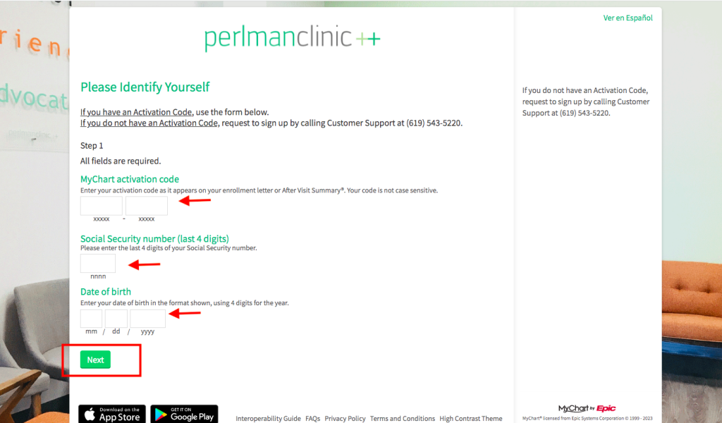 Perlman Clinic Patient Portal