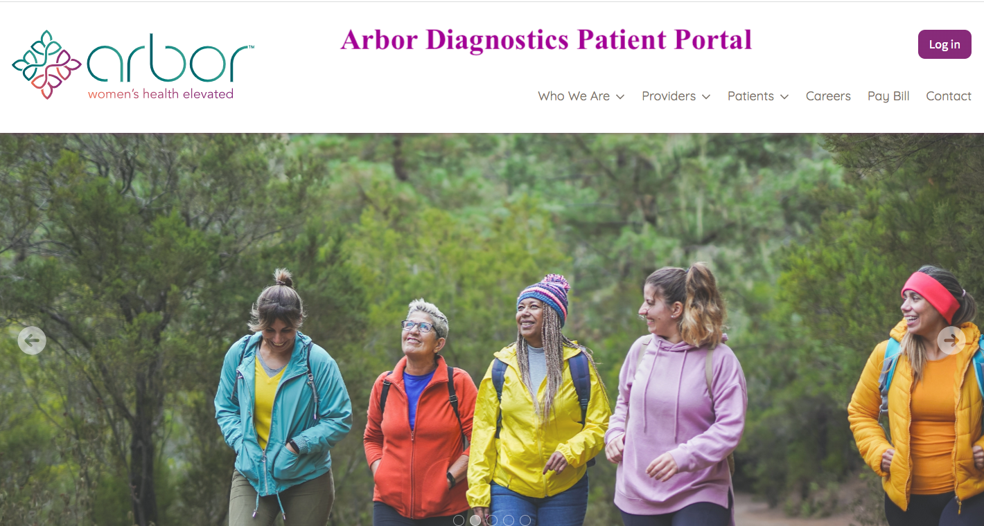 Arbor Diagnostics Patient Portal