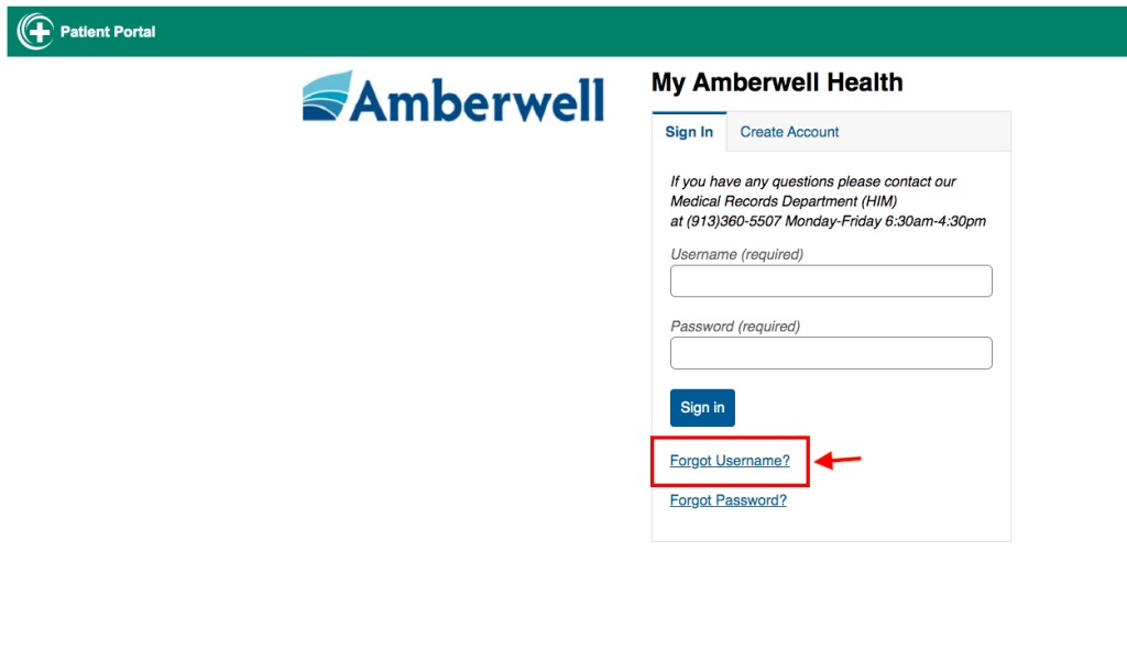 Amberwell Hiawatha Patient Portal