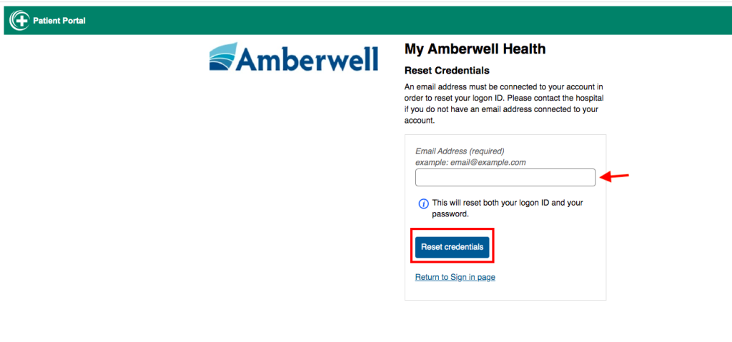 Amberwell Hiawatha Patient Portal