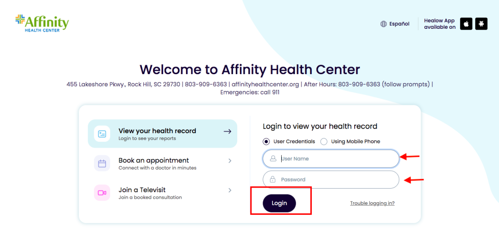 Affinity Medical Patient Portal