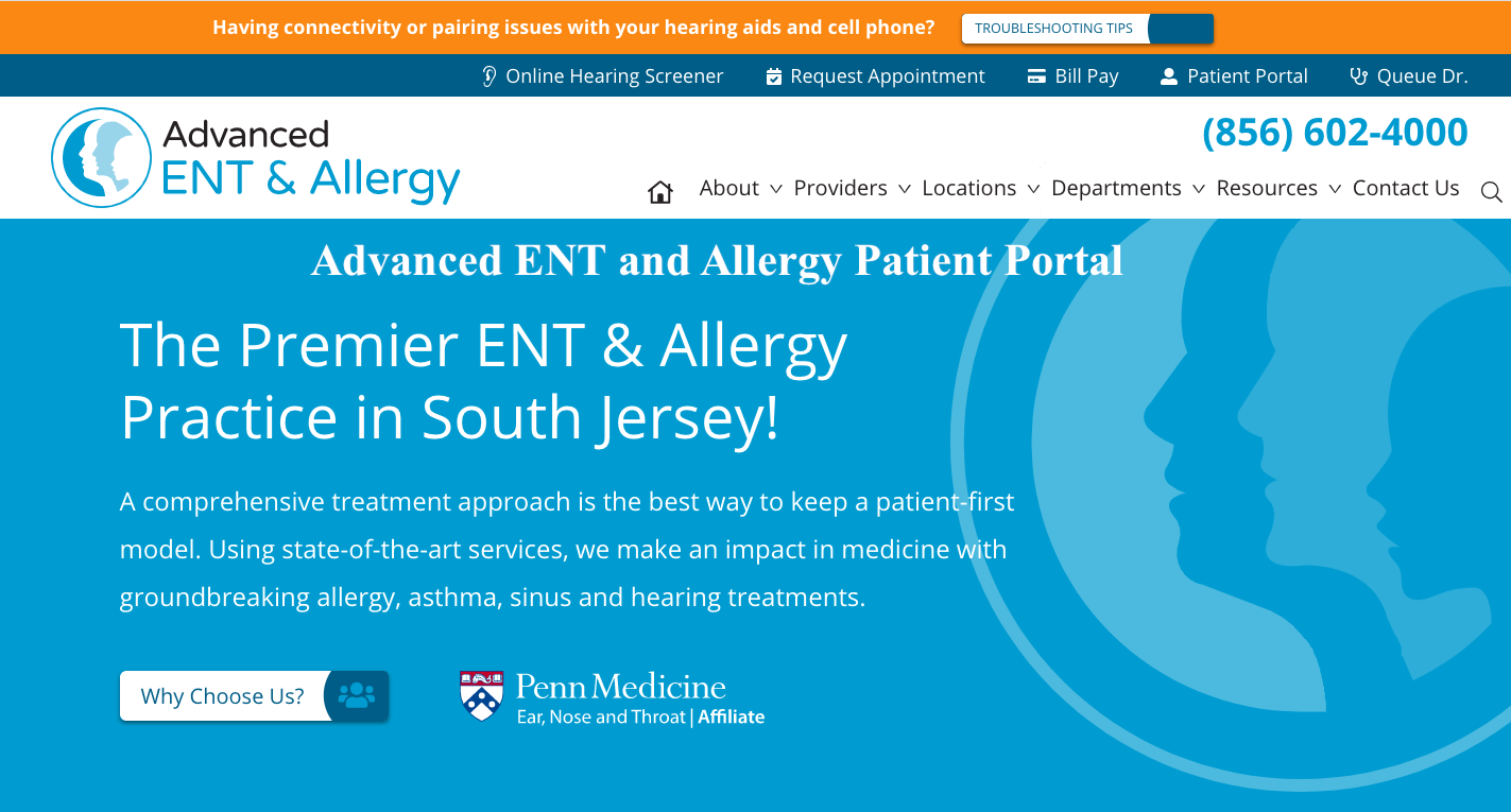 Advanced ENT and Allergy Patient Portal