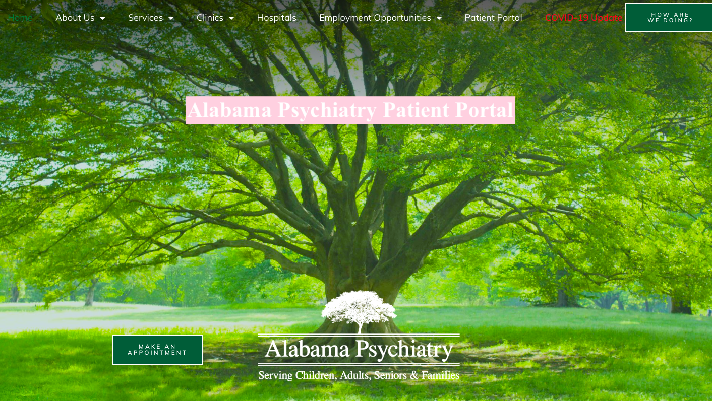 Alabama Psychiatry Patient Portal