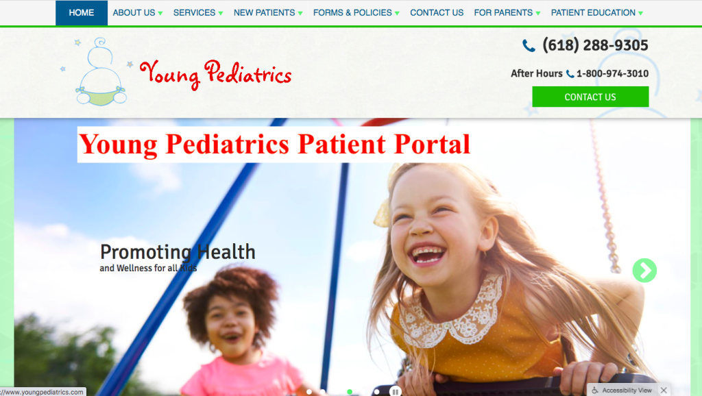 Young Pediatrics Patient Portal Login