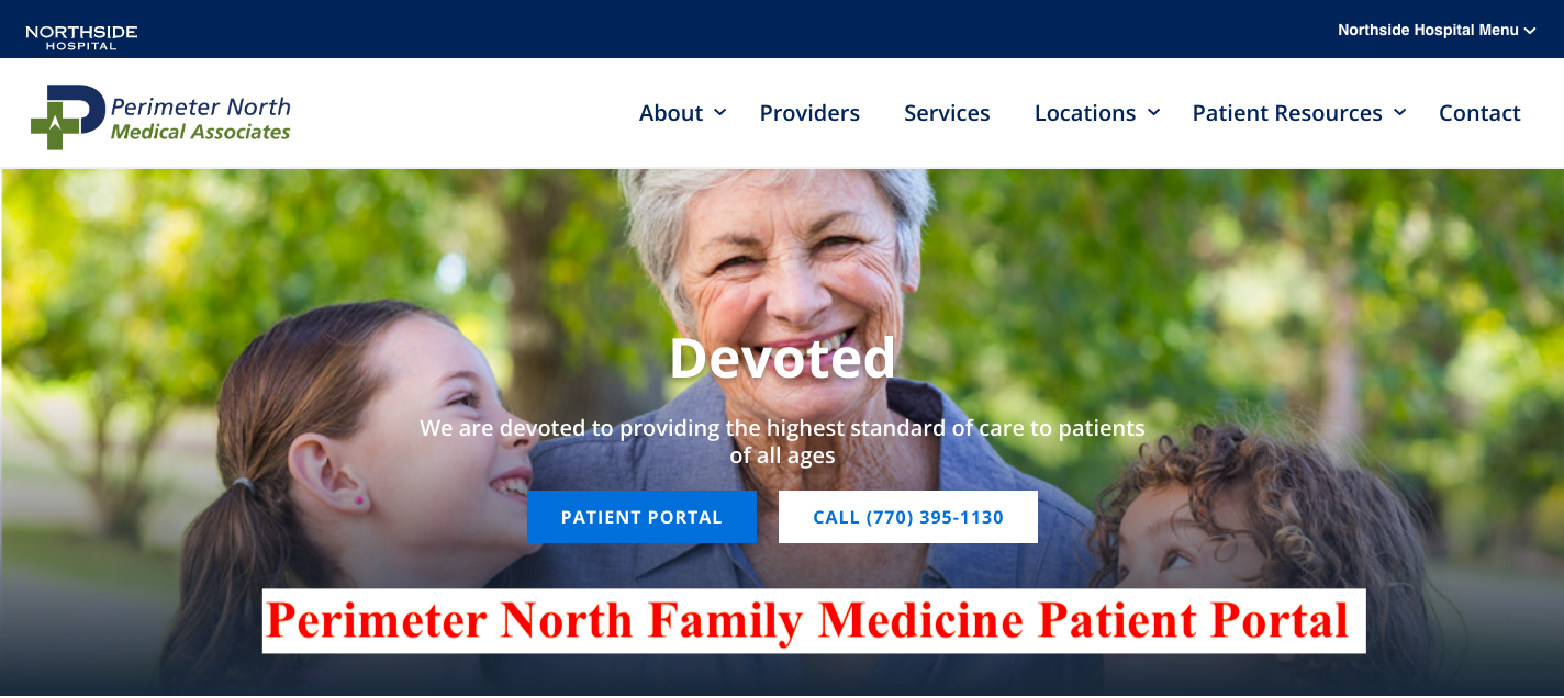 Perimeter North Family Medicine Patient Portal