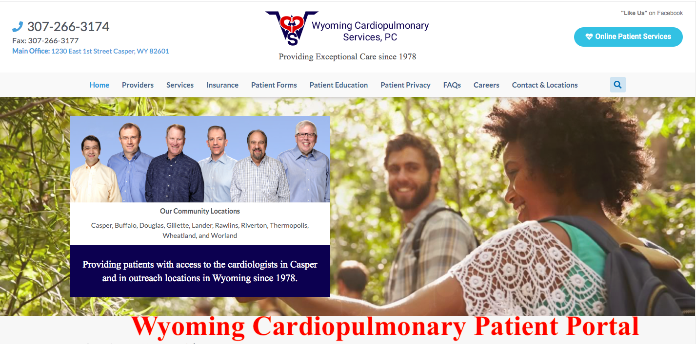 Wyoming Cardiopulmonary Patient Portal