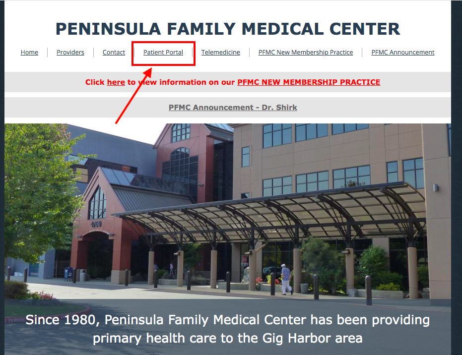 Peninsula Family Medicine Patient Portal