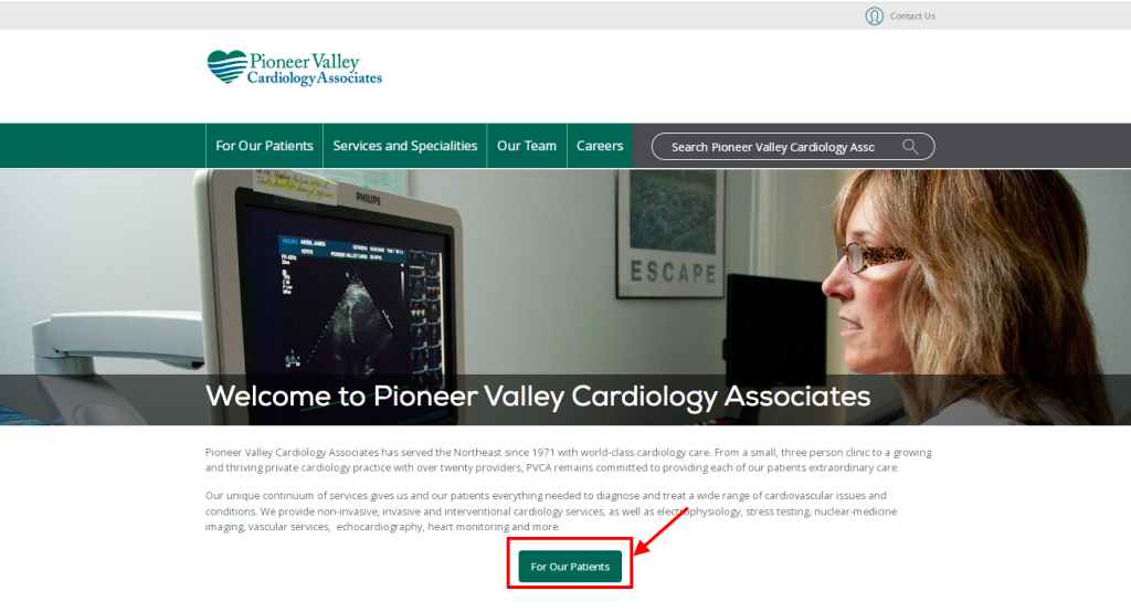 Pioneer Valley Cardiology Patient Portal