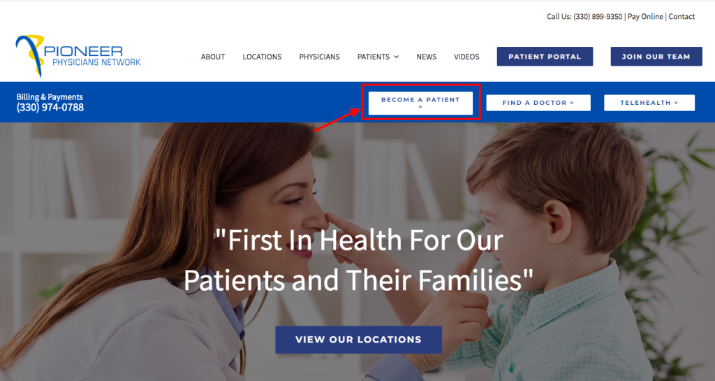 Pioneer Family Physicians Patient Portal