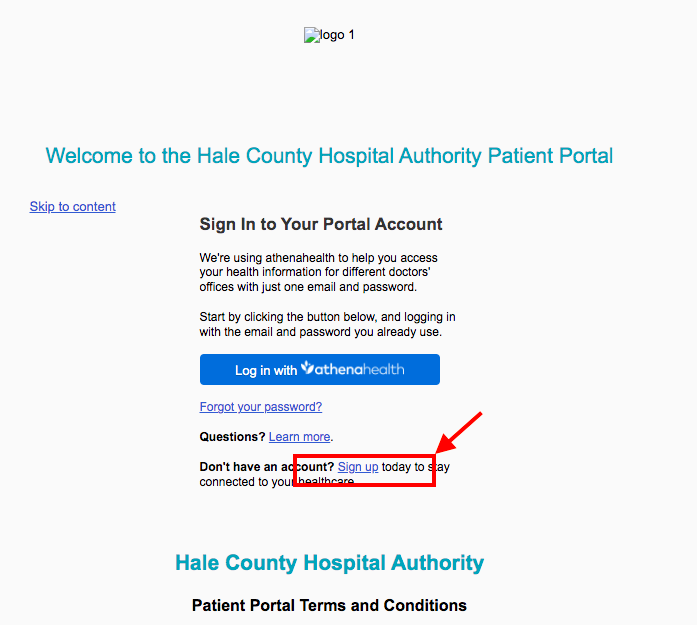 Hale Country Hospital Patient Portal