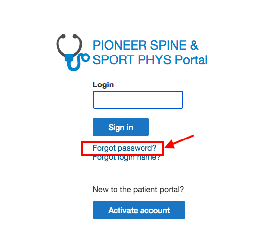 Pioneer Spine and Sports Patient Portal