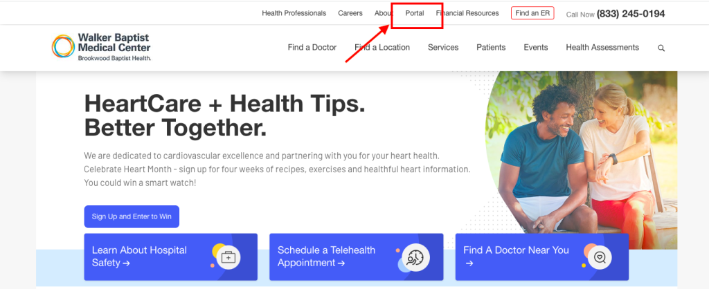 Walker Baptist Medical Center Patient Portal