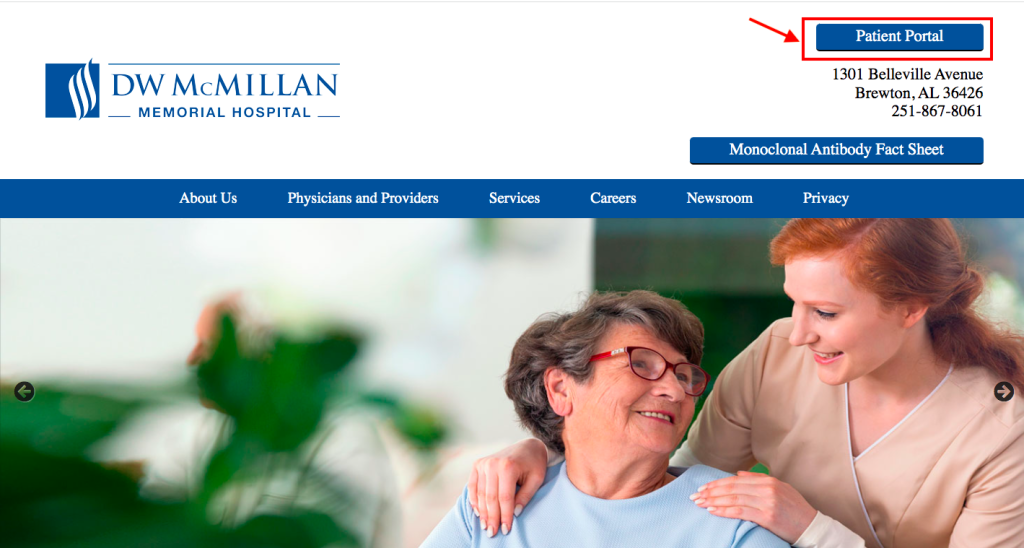 D W McMillan Memorial Hospital Patient Portal