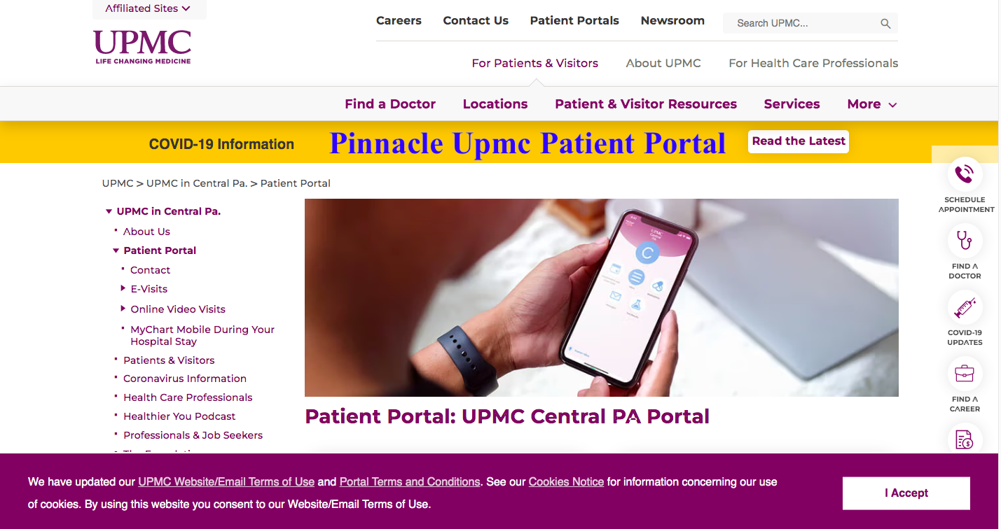 Pinnacle Upmc Patient Portal