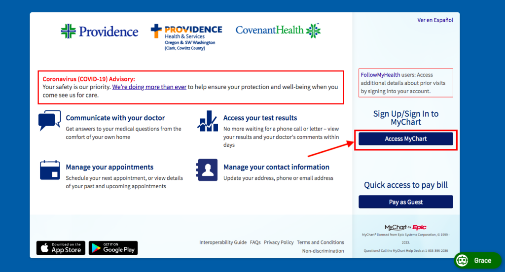 Providence Alaska Medical Center Patient Portal