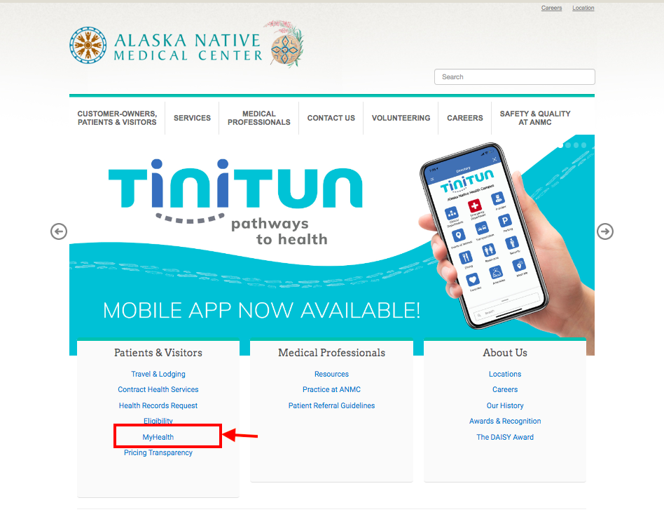 Alaska Native Medical Center Patient Portal