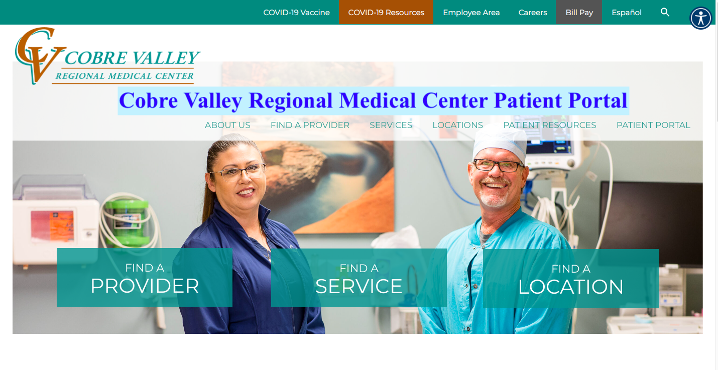Cobre Valley Regional Medical Center Patient Portal