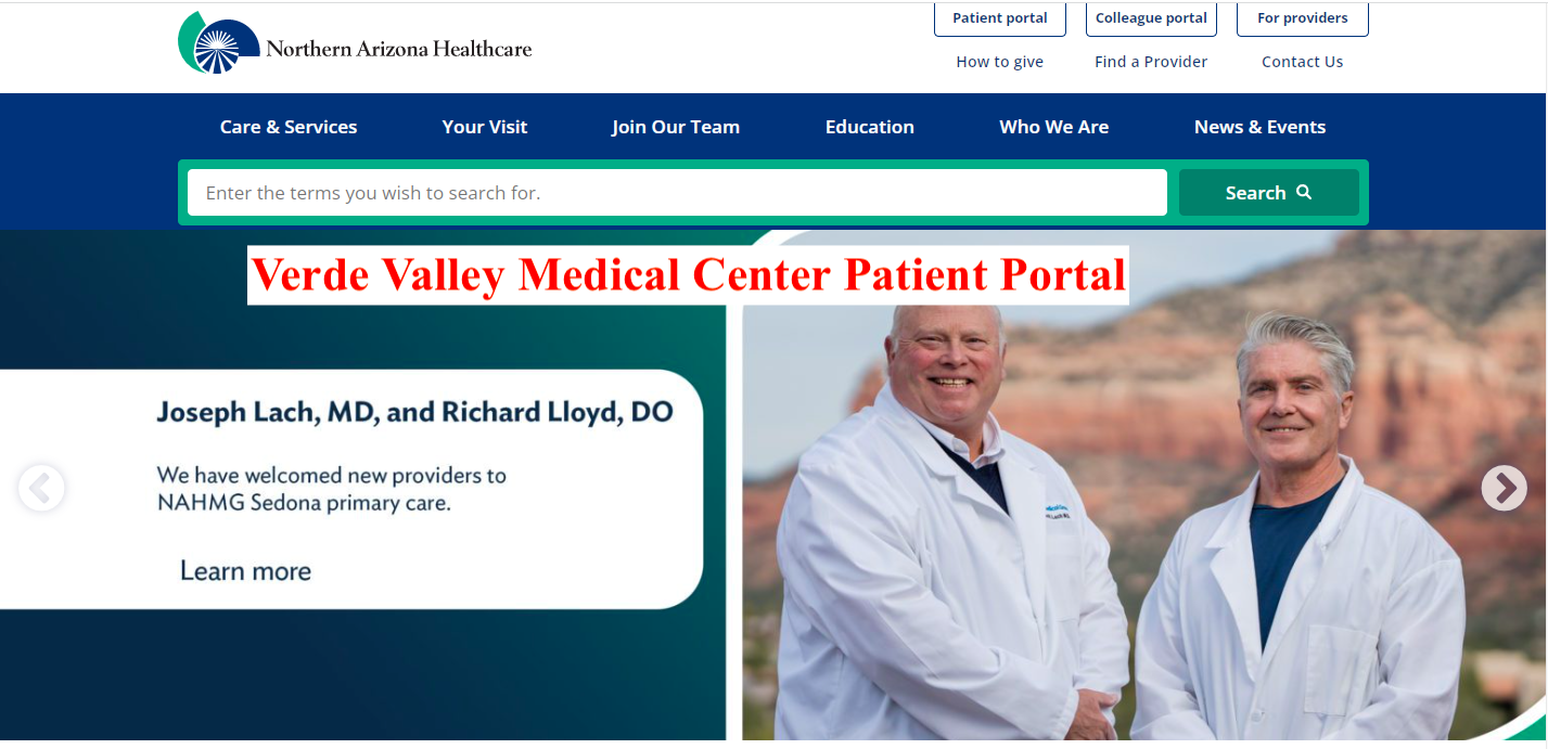 Verde Valley Medical Center Patient Portal