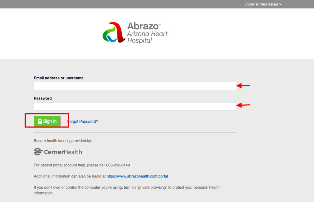 Abrazo Central Campus Patient Portal