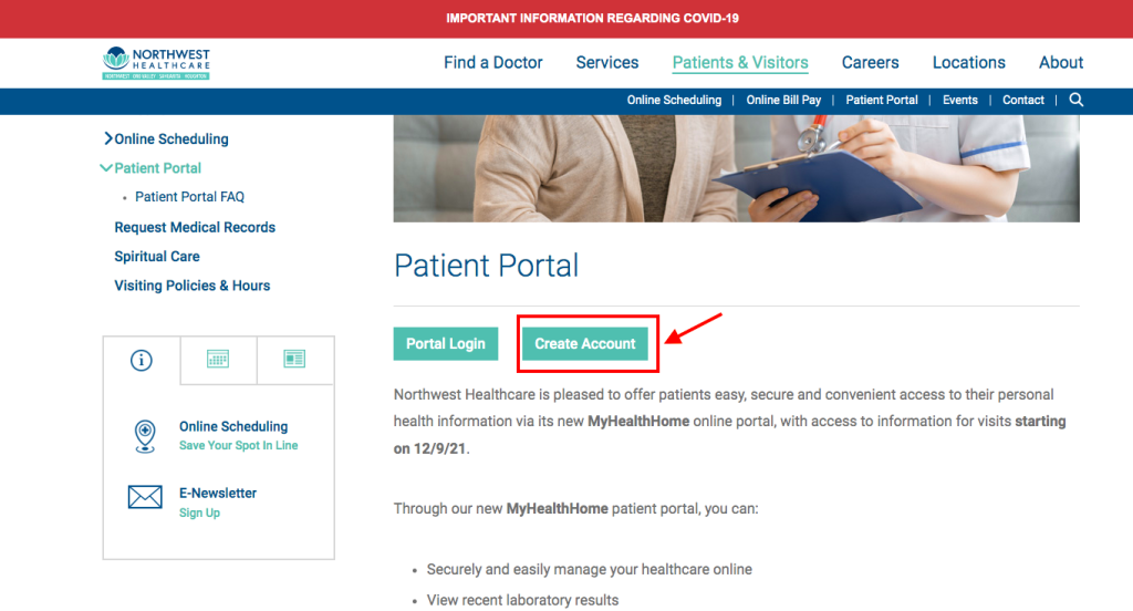 ORO Valley Hospital Patient Portal
