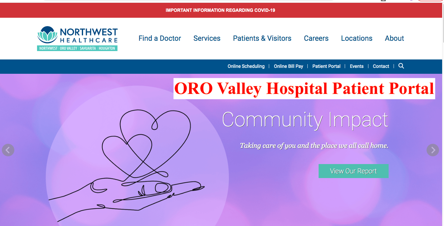 ORO Valley Hospital Patient Portal