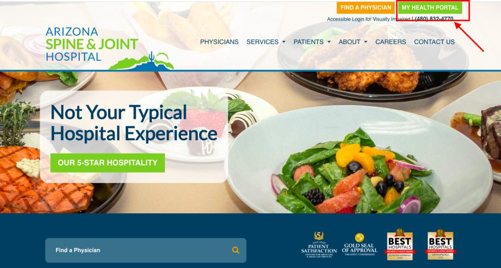 Arizona Spine And Joint Hospital Patient Portal 