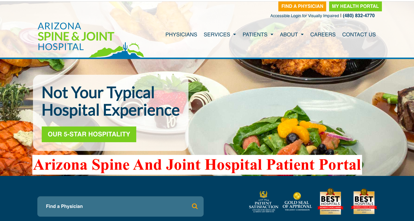 Arizona Spine And Joint Hospital Patient Portal