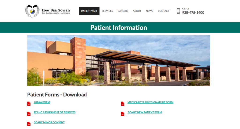 San Carlos Apache Healthcare Corp Patient Portal
