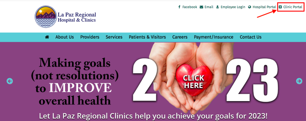 LA PAZ Regional Hospital Patient Portal