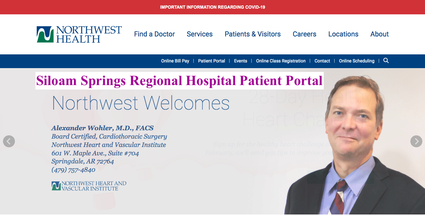 Siloam Springs Regional Hospital Patient Portal
