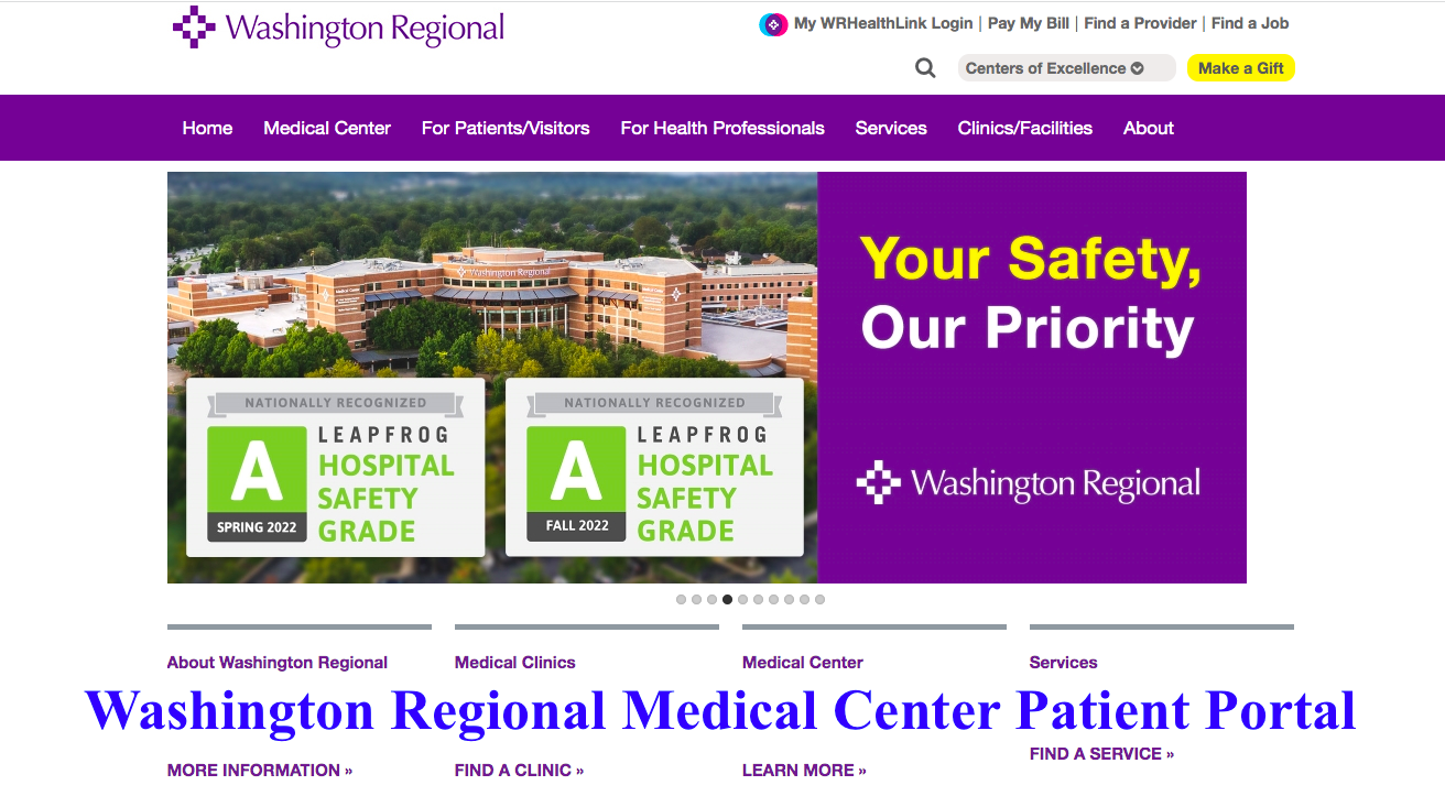 Washington Regional Medical Center Patient Portal