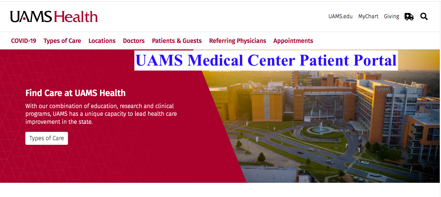 UAMS Medical Center Patient Portal