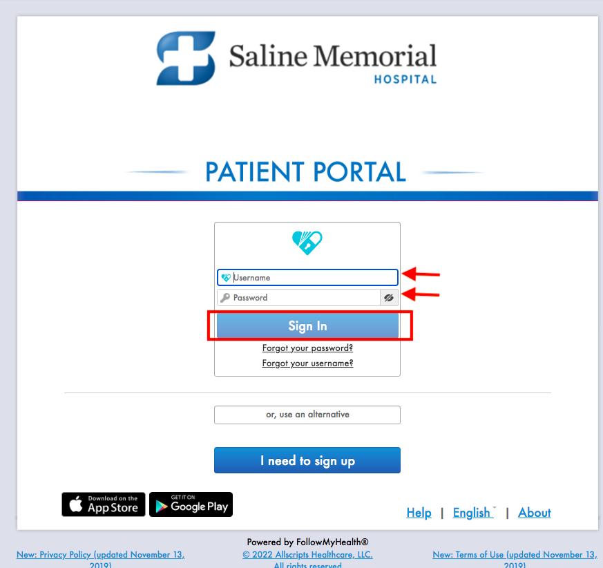 Saline Memorial Hospital Patient Portal