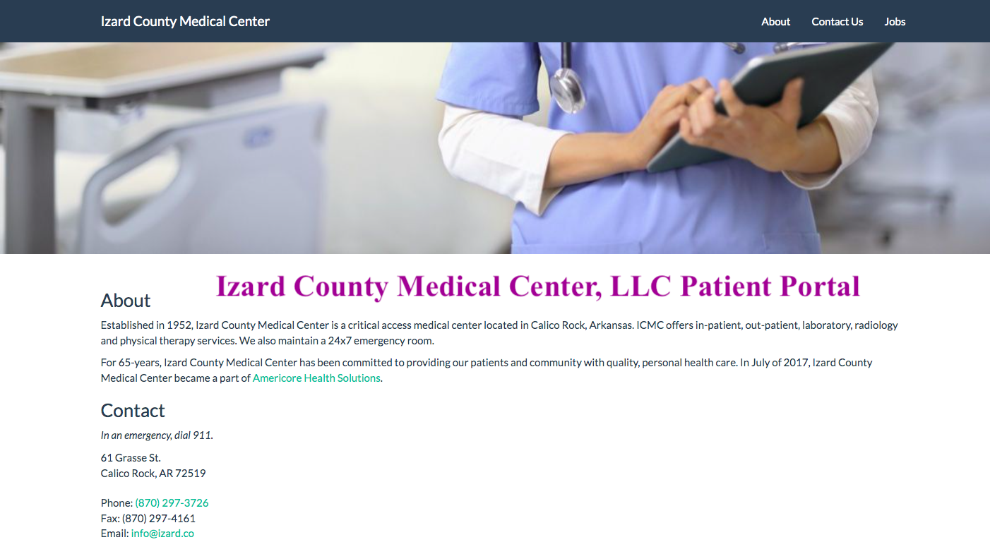 Izard County Medical Center, LLC Patient Portal