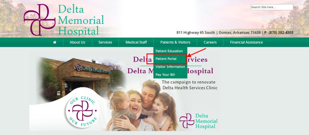 Delta Memorial Hospital Patient Portal