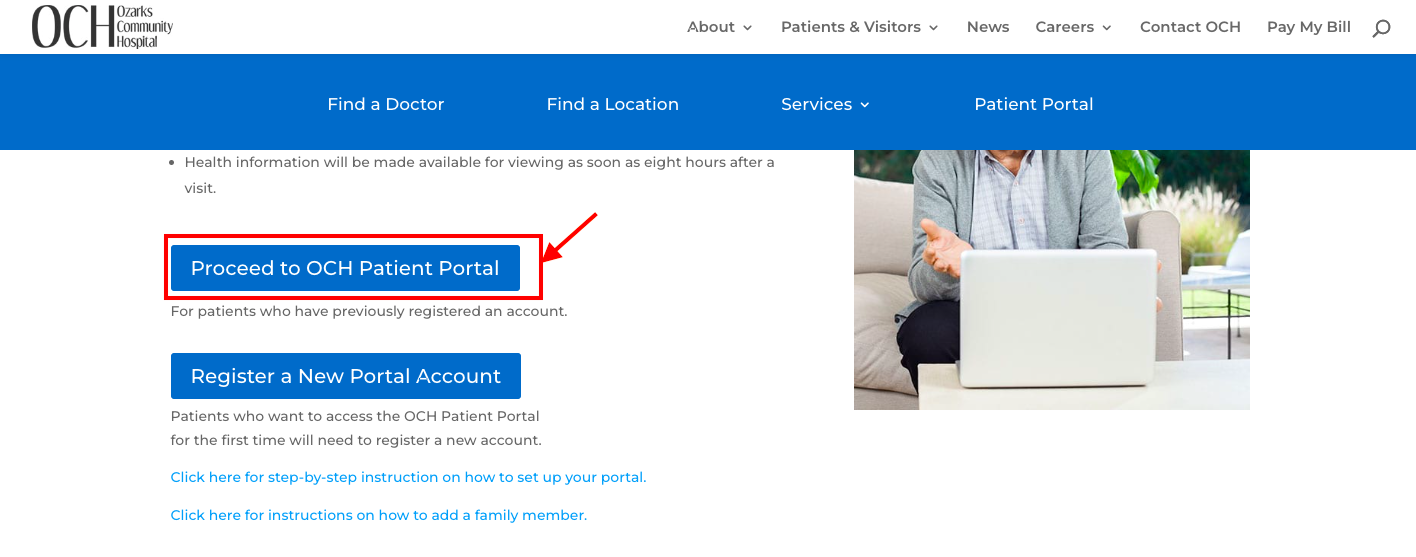Ozarks Community Hospital Of Gravette Patient Portal Login www