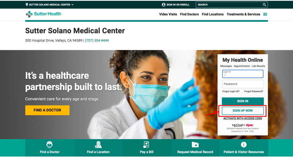 Sutter Solano Medical Center Patient Portal