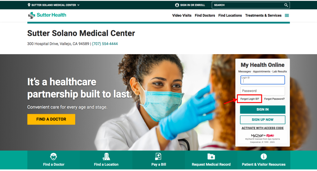 Sutter Solano Medical Center Patient Portal