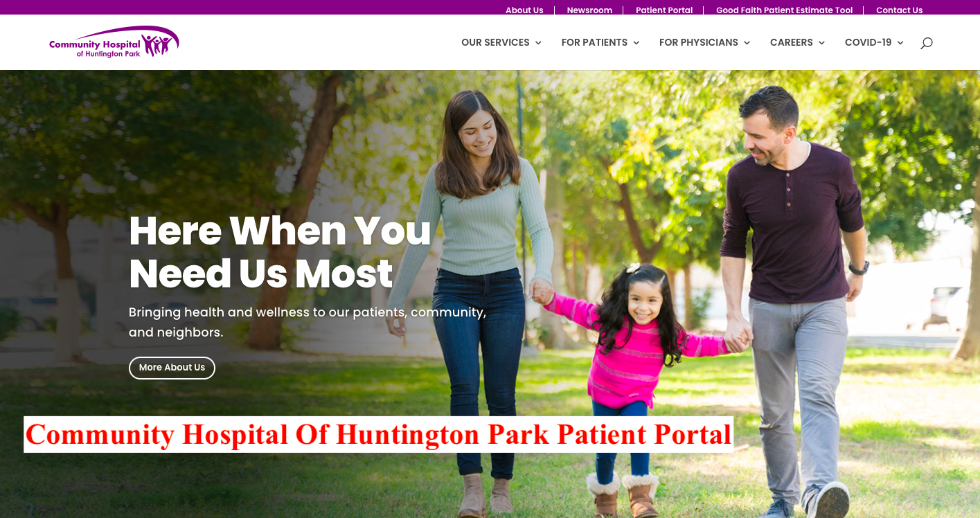 Community Hospital Of Huntington Park Patient Portal
